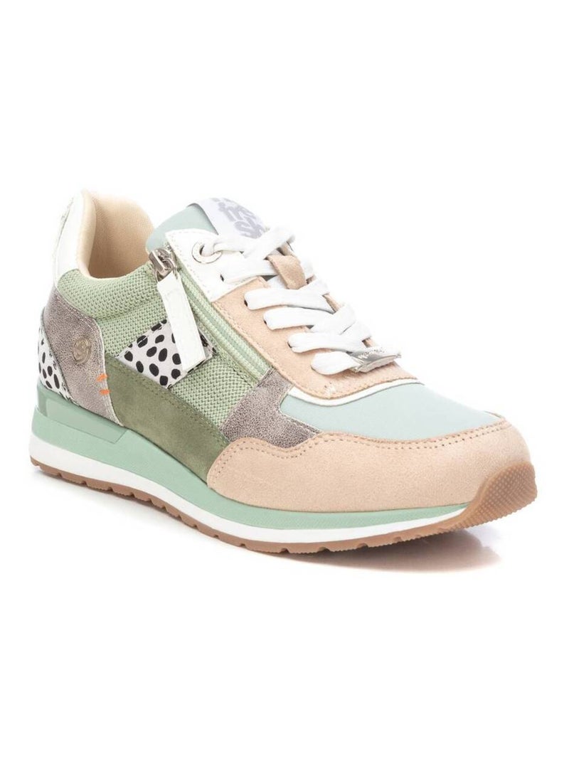 Baskets sport femme à fermeture éclair Bleu azur - Kiabi