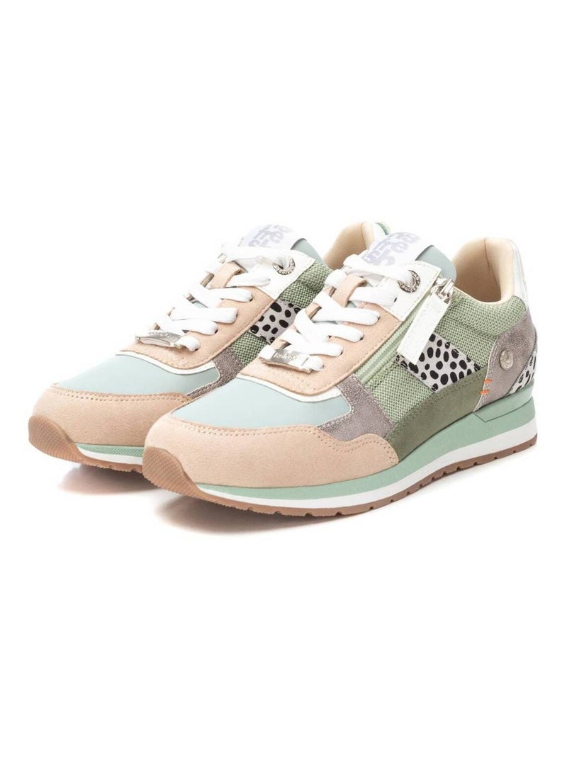 Baskets sport femme à fermeture éclair Bleu azur - Kiabi