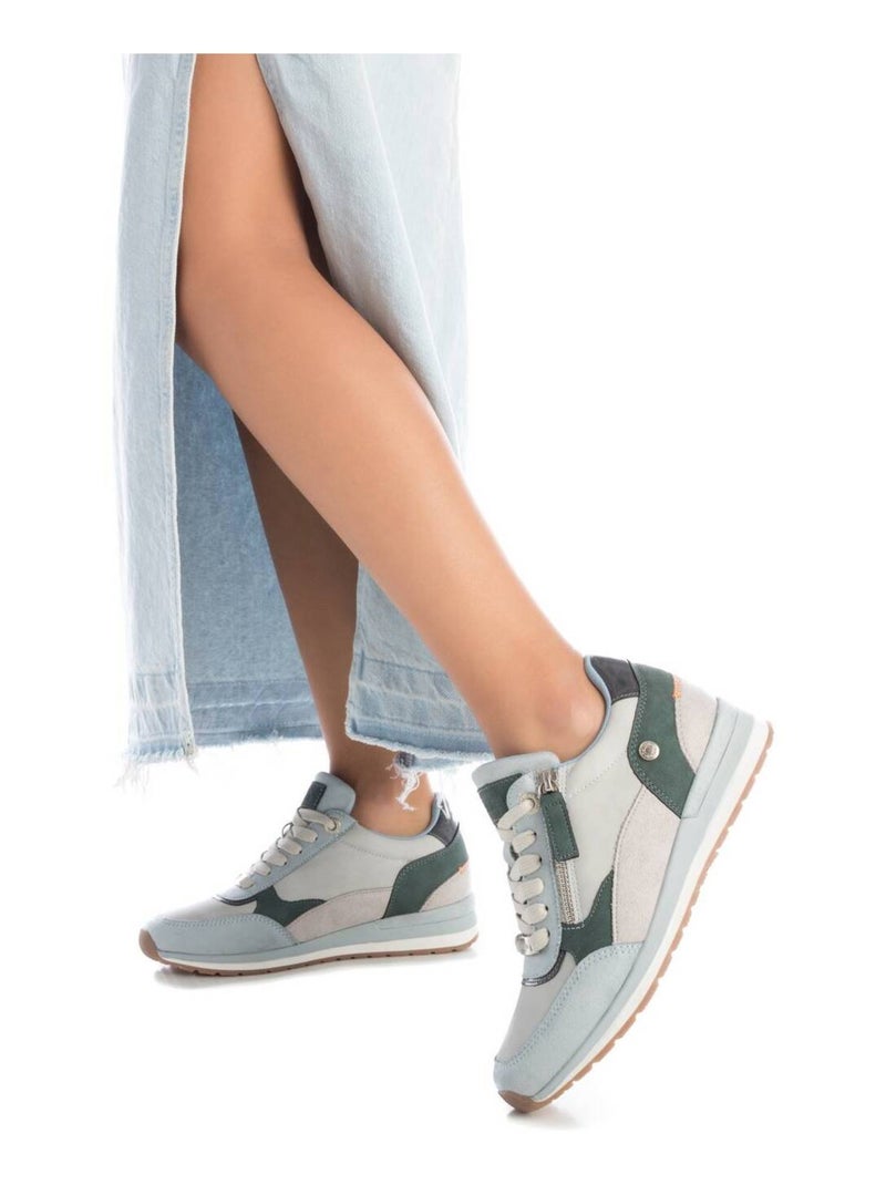 Baskets sport femme à fermeture éclair Bleu - Kiabi