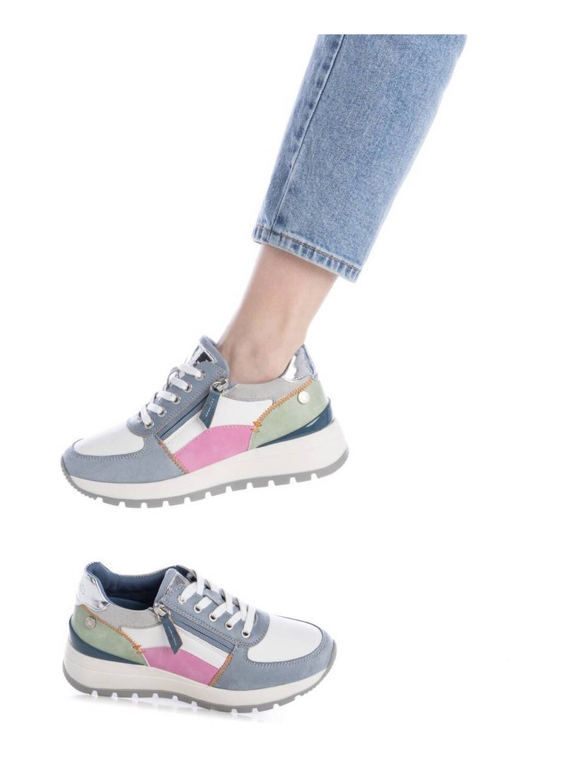 Baskets sport femme à fermeture éclair Bleu - Kiabi