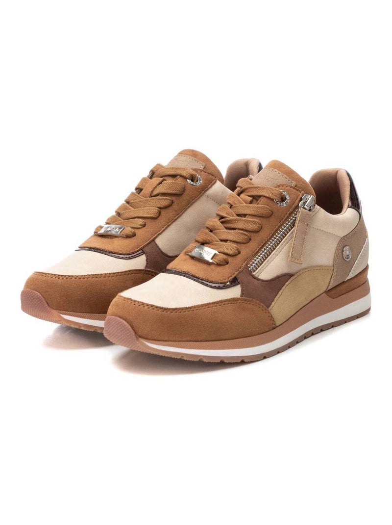 Baskets sport femme à fermeture éclair Camel - Kiabi