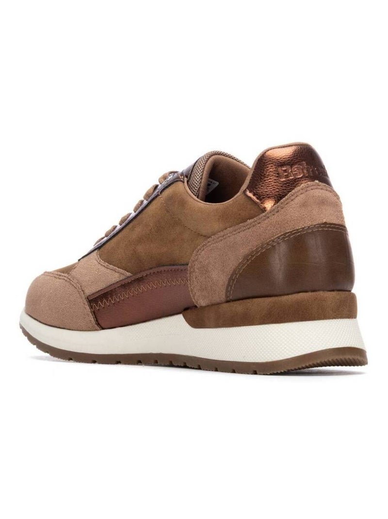 Baskets sport femme à fermeture éclair Camel - Kiabi