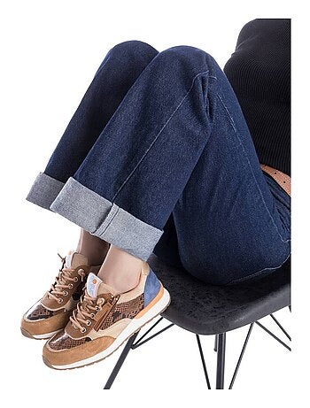 Baskets sport femme à fermeture éclair