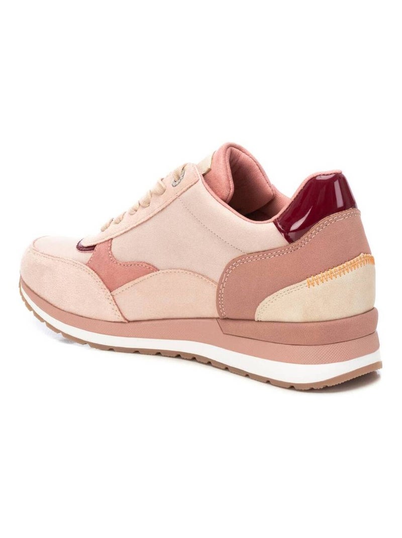 Baskets sport femme à fermeture éclair Crème - Kiabi