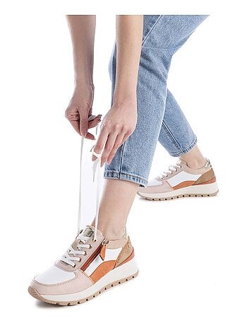 Baskets sport femme à fermeture éclair