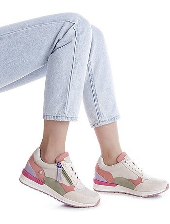 Baskets sport femme à fermeture éclair