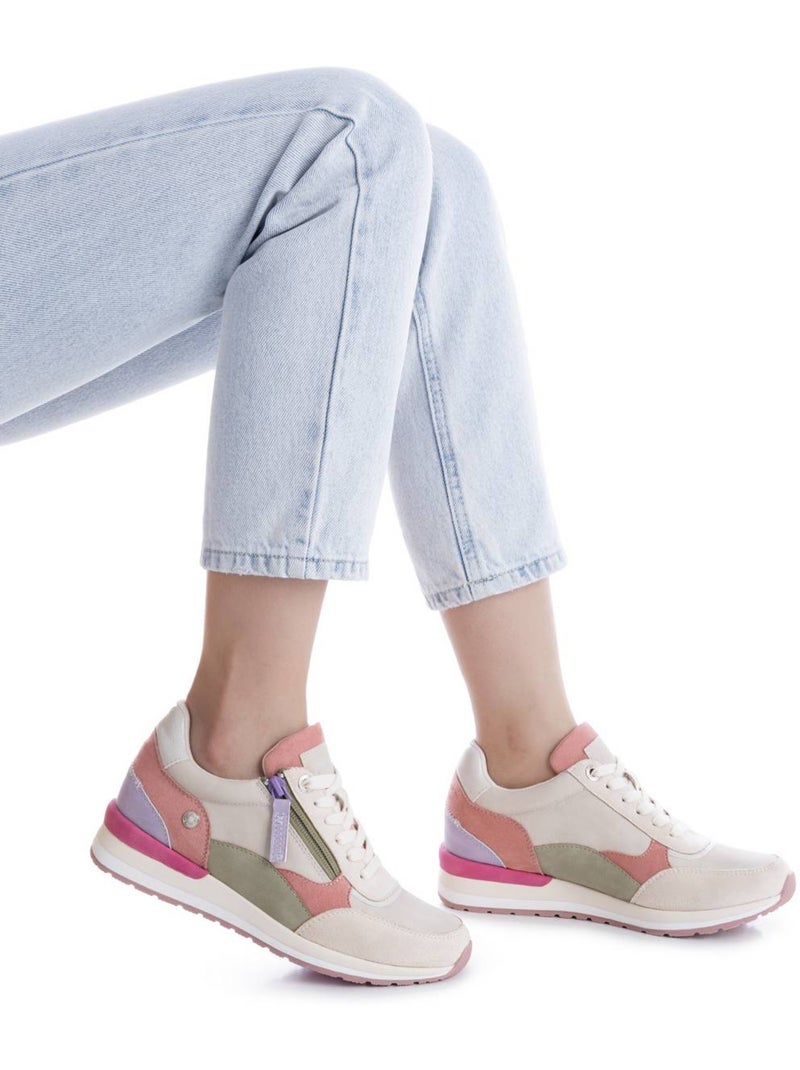 Baskets sport femme à fermeture éclair Gris - Kiabi
