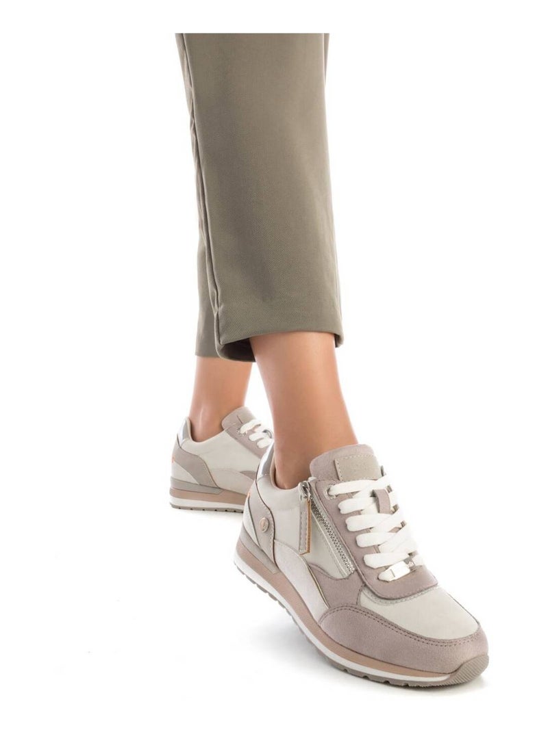Baskets sport femme à fermeture éclair Gris - Kiabi