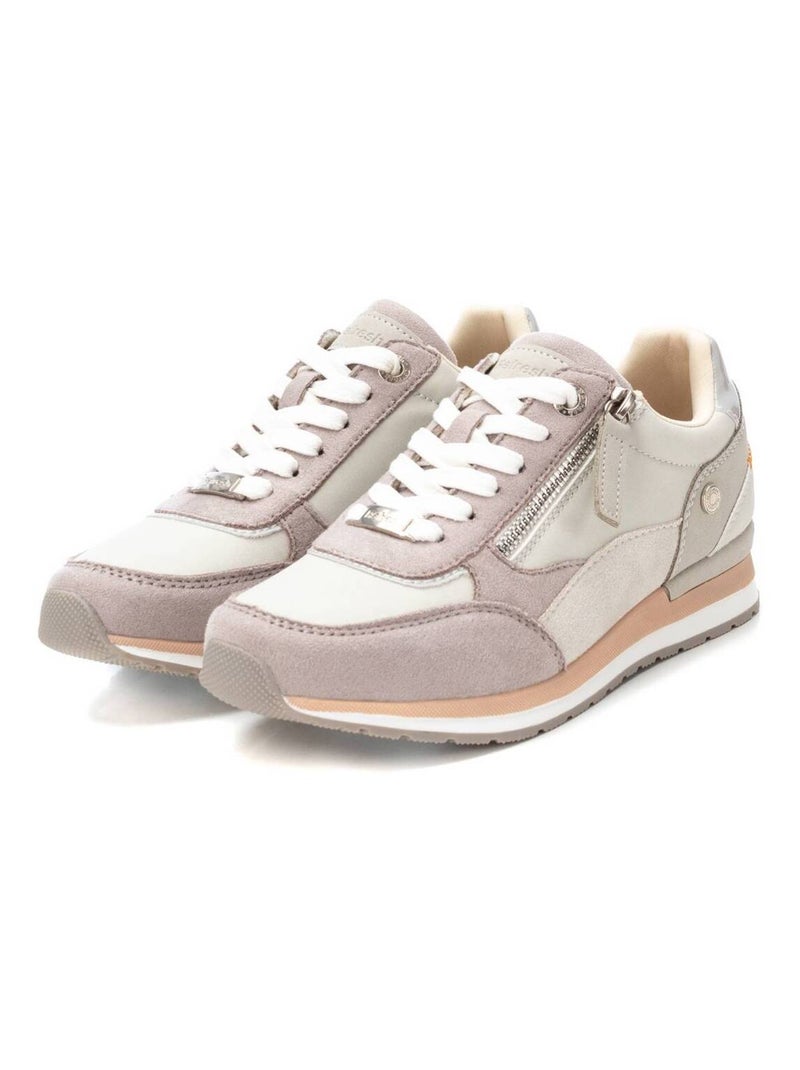 Baskets sport femme à fermeture éclair Gris - Kiabi