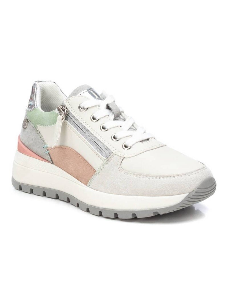 Baskets sport femme à fermeture éclair Gris - Kiabi