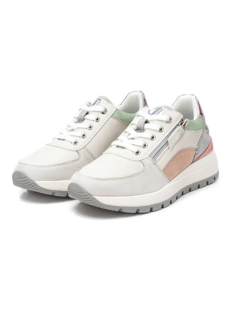 Baskets sport femme à fermeture éclair Gris - Kiabi