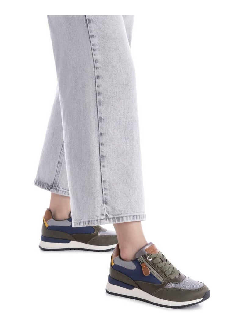 Baskets sport femme à fermeture éclair Kaki - Kiabi