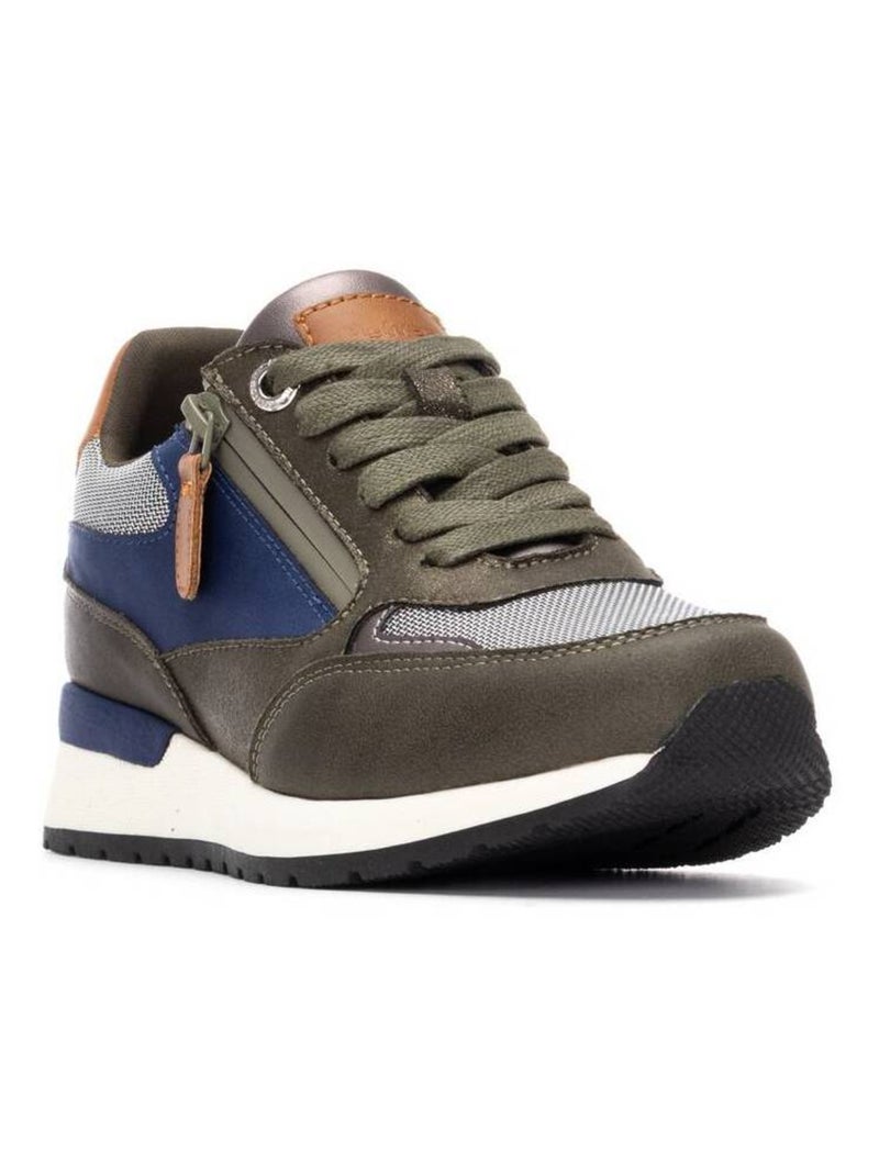 Baskets sport femme à fermeture éclair Kaki - Kiabi