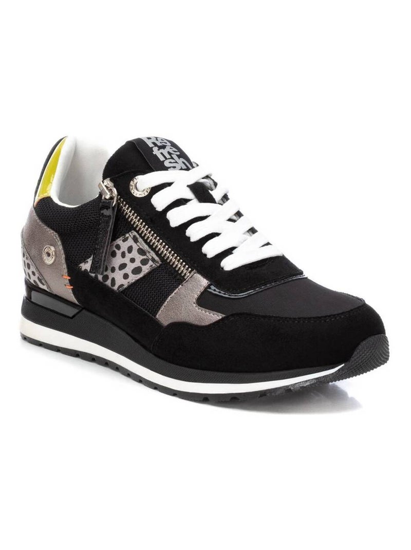 Baskets sport femme à fermeture éclair Noir - Kiabi