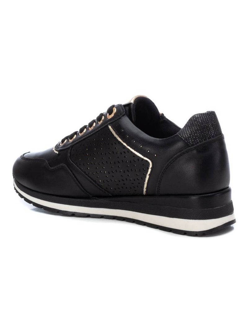 Baskets sport femme à fermeture éclair Noir - Kiabi