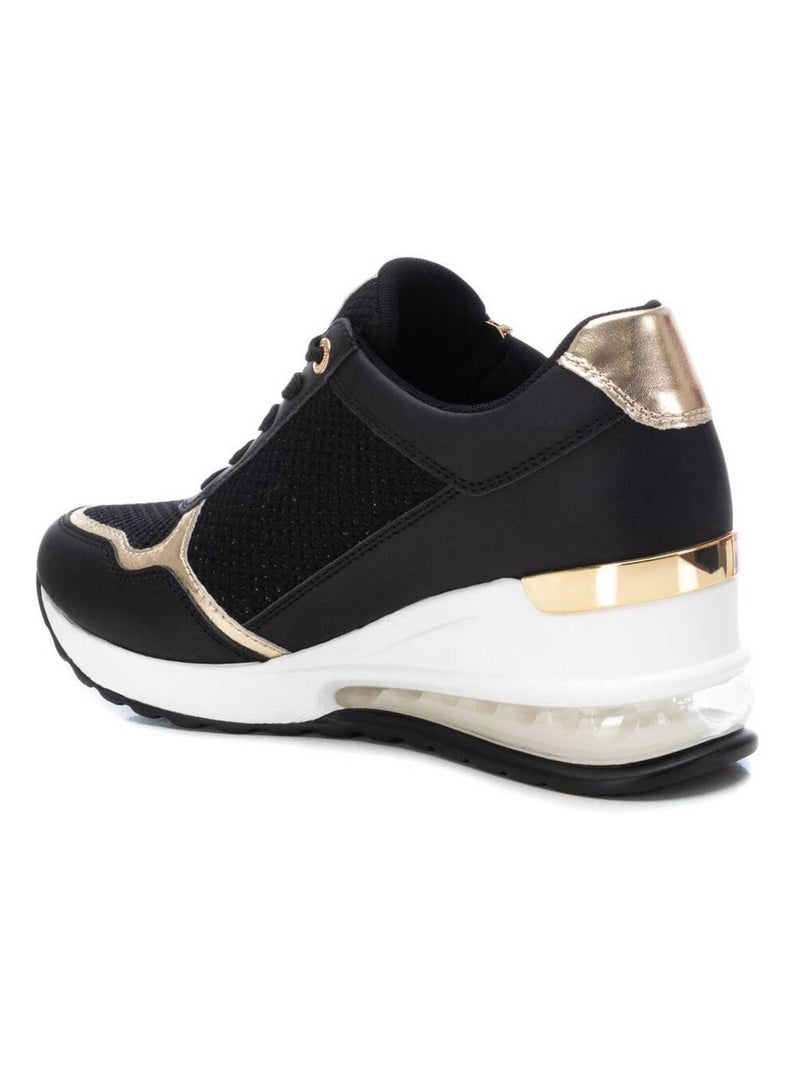 Baskets sport femme à fermeture éclair Noir - Kiabi