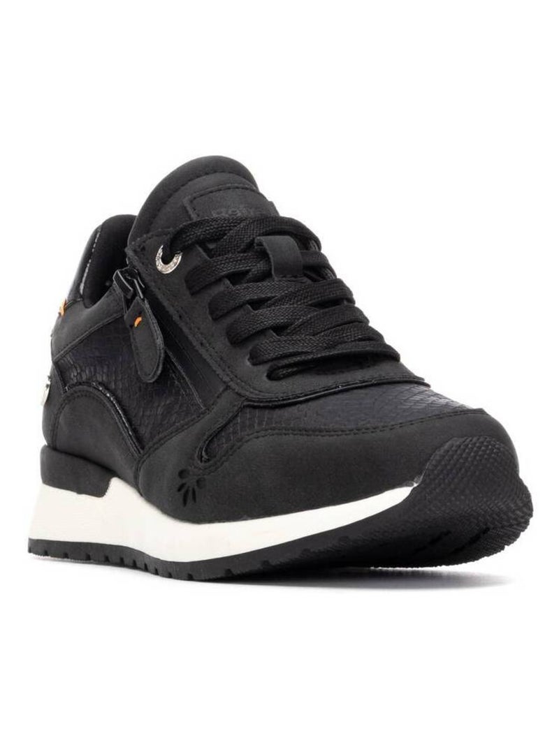 Baskets sport femme à fermeture éclair Noir - Kiabi