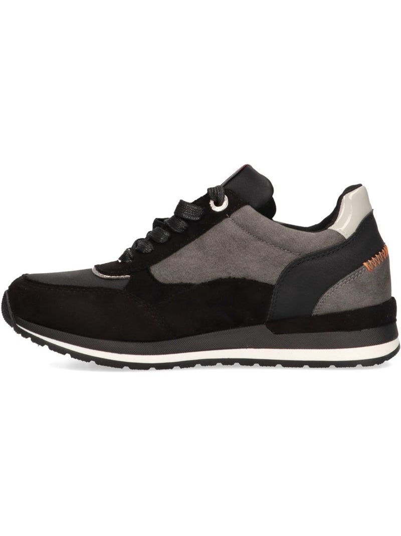 Baskets sport femme à fermeture éclair Noir - Kiabi