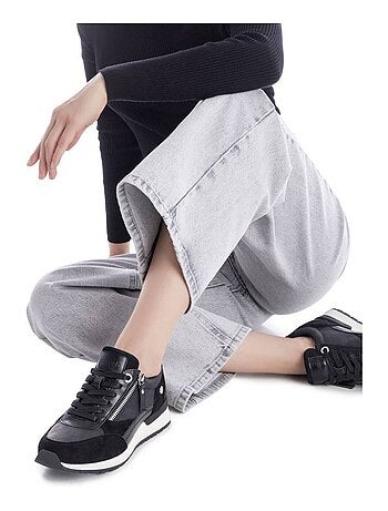 Baskets sport femme à fermeture éclair