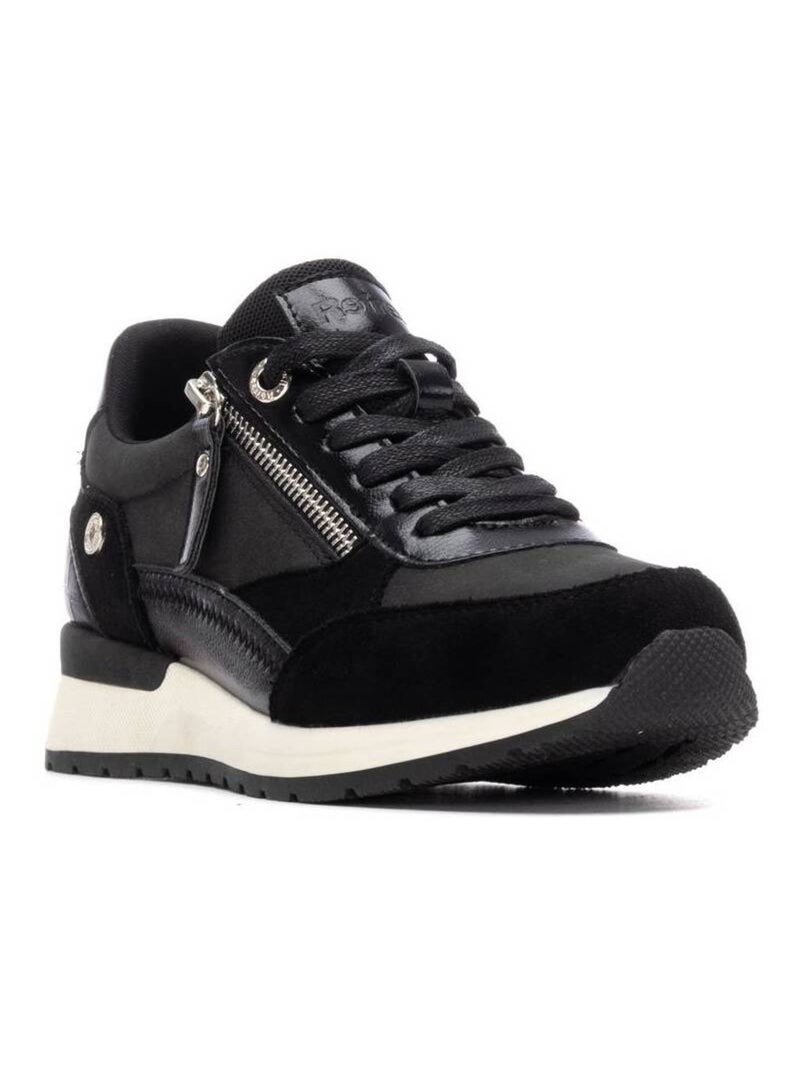 Baskets sport femme à fermeture éclair Noir - Kiabi
