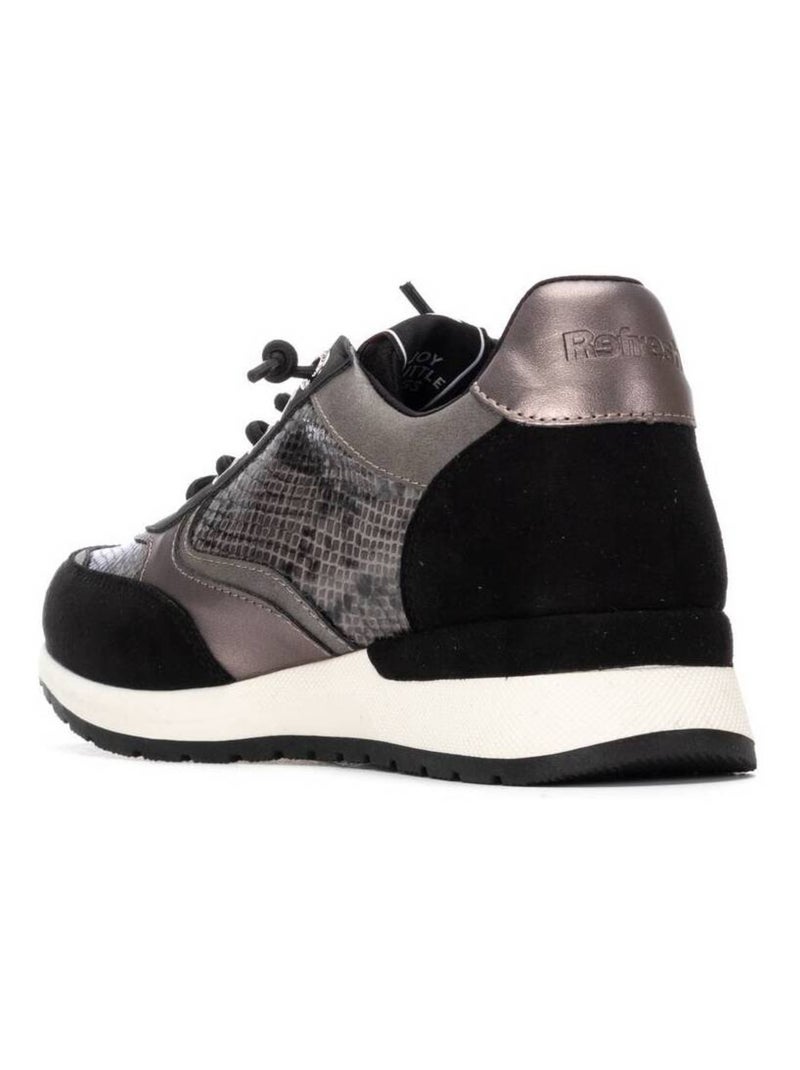 Baskets sport femme à fermeture éclair Noir - Kiabi