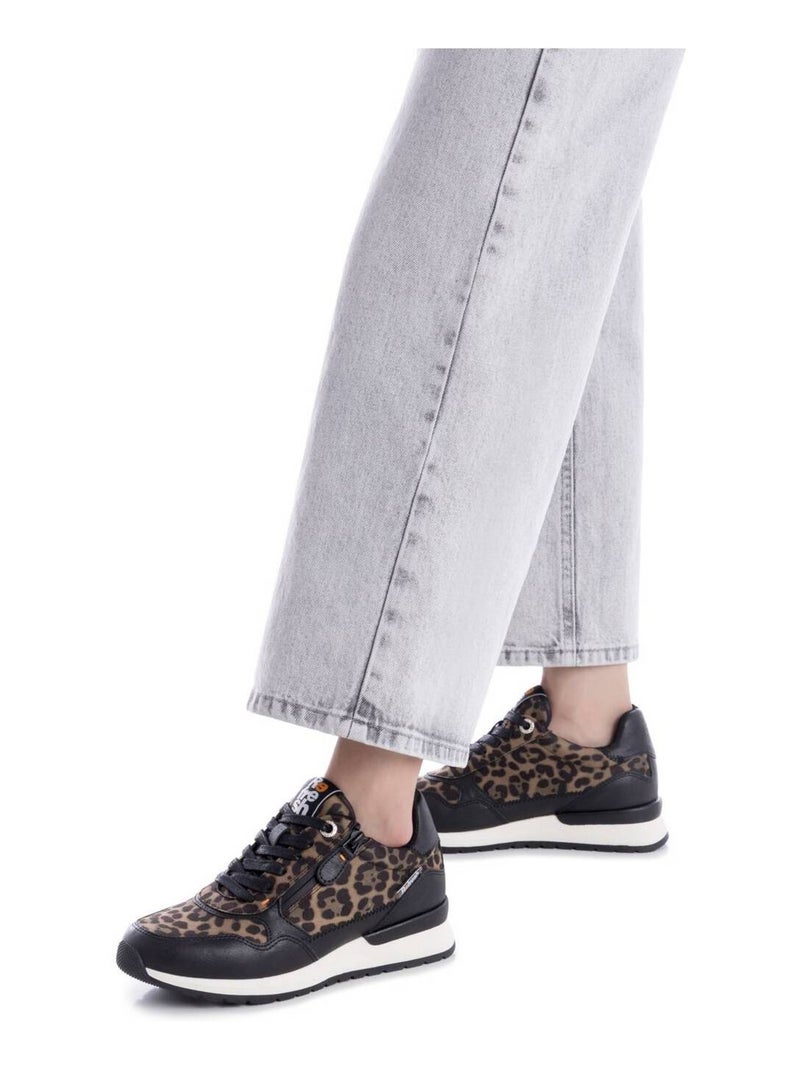 Baskets sport femme à fermeture éclair Noir - Kiabi