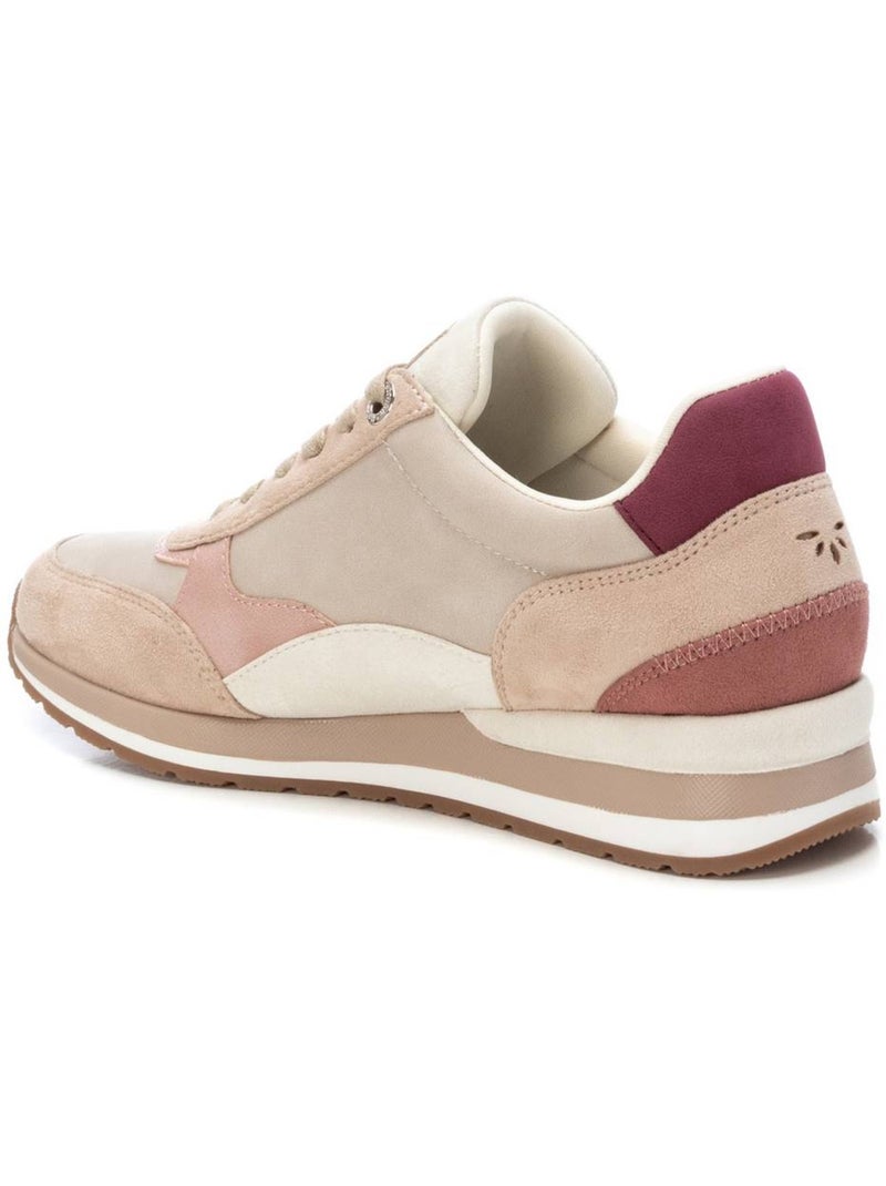 Baskets sport femme à fermeture éclair Nude - Kiabi