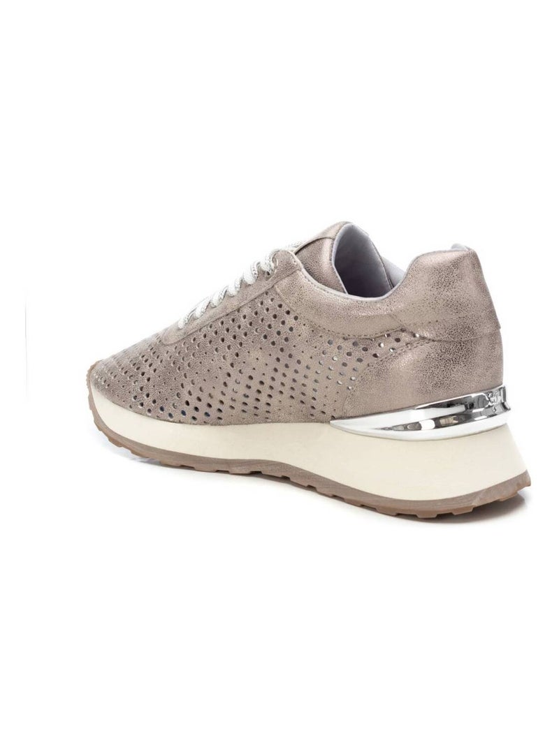 Baskets sport femme à lacets Argent - Kiabi