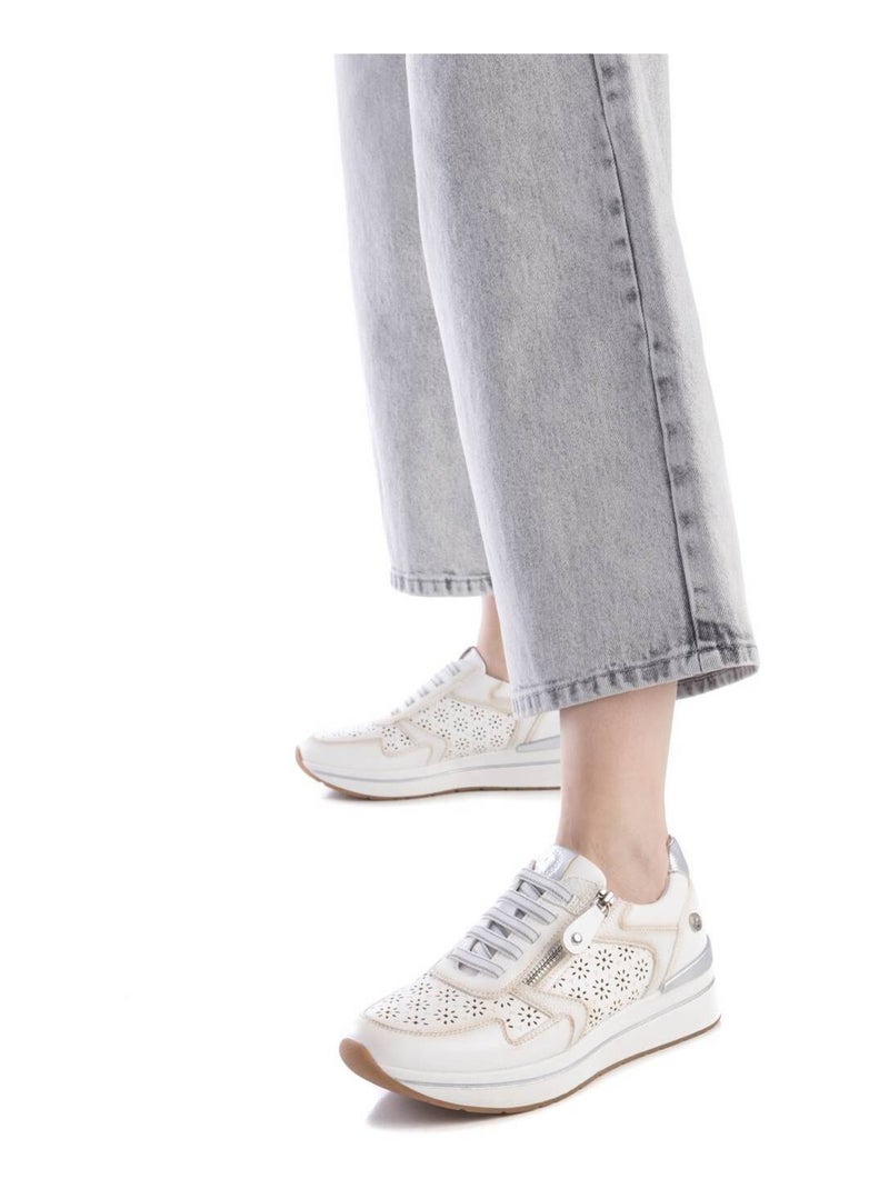 Baskets sport femme à lacets Argent - Kiabi