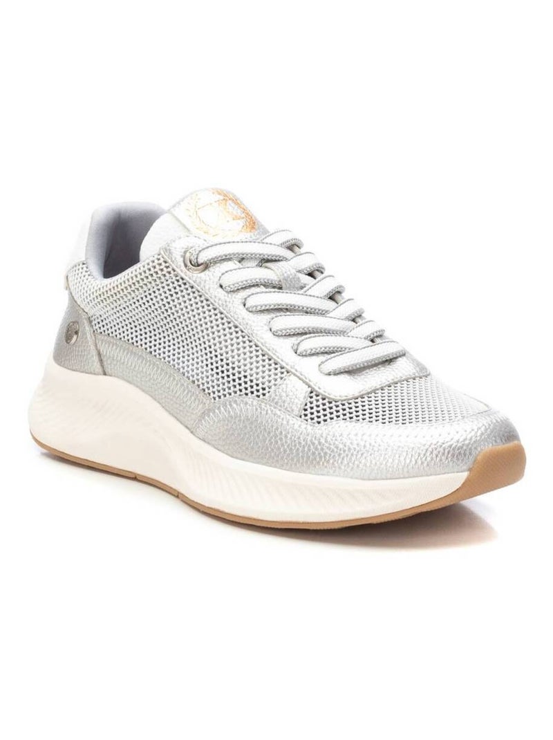 Baskets sport femme à lacets Argent - Kiabi