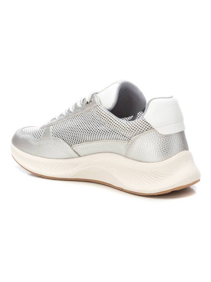 Baskets sport femme à lacets Argent - Kiabi