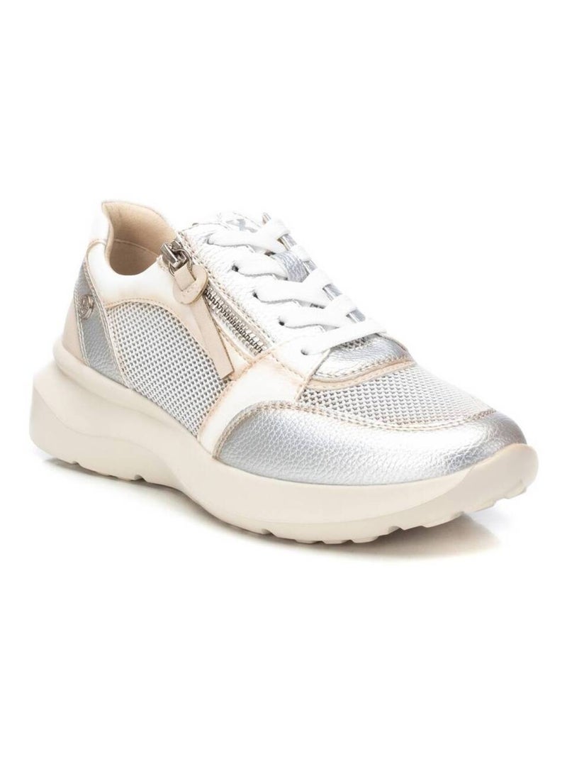 Baskets sport femme à lacets Argent - Kiabi