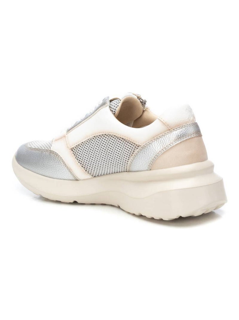 Baskets sport femme à lacets Argent - Kiabi