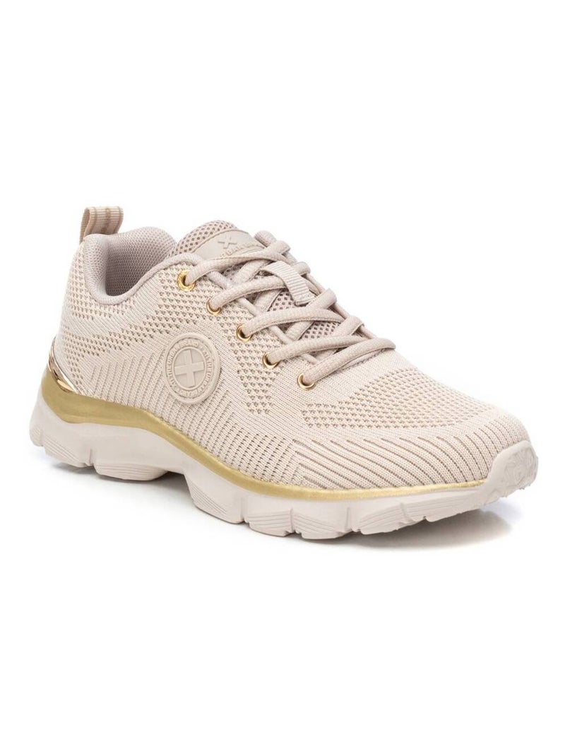 Baskets sport femme à lacets Beige - Kiabi