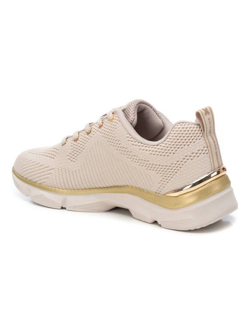 Baskets sport femme à lacets Beige - Kiabi