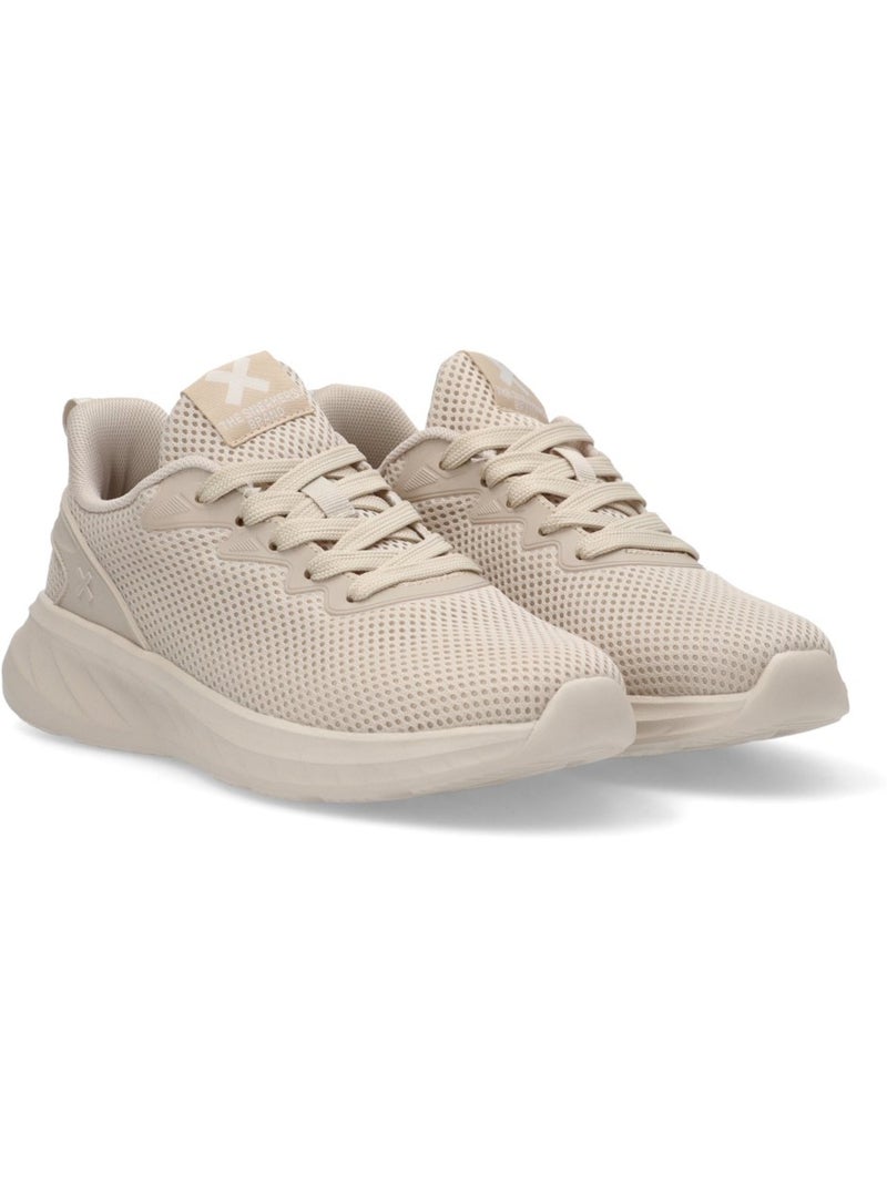 Baskets sport femme à lacets Beige - Kiabi