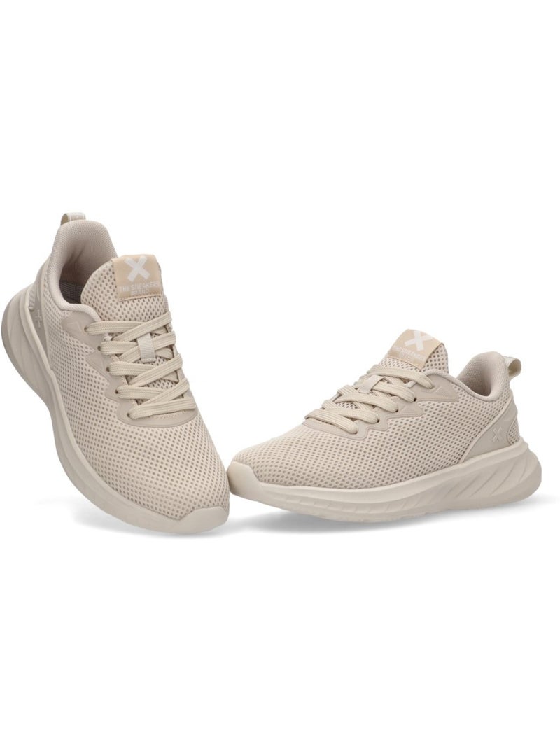 Baskets sport femme à lacets Beige - Kiabi