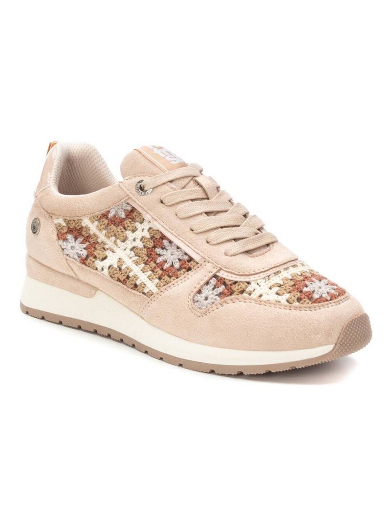 Baskets sport femme à lacets Beige - Kiabi