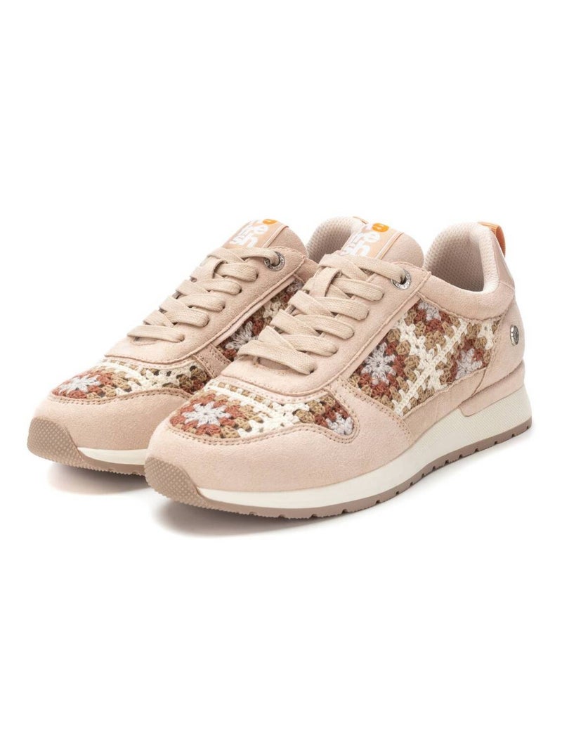 Baskets sport femme à lacets Beige - Kiabi