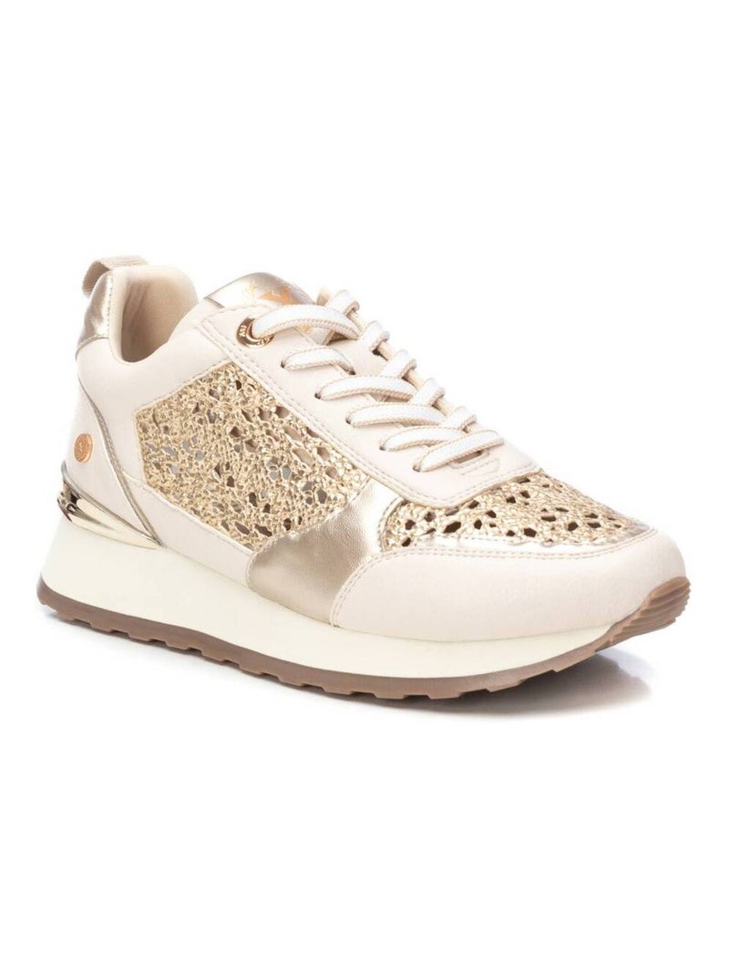 Baskets sport femme à lacets Beige - Kiabi