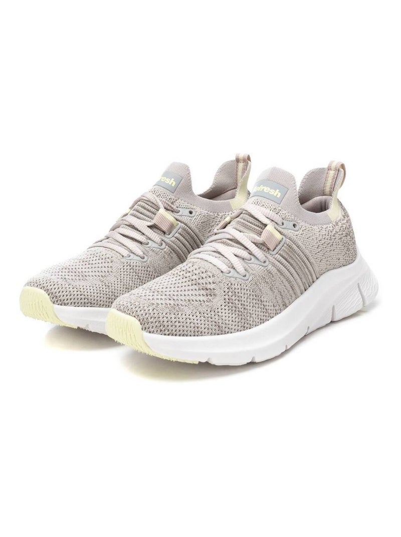 Baskets sport femme à lacets Beige - Kiabi