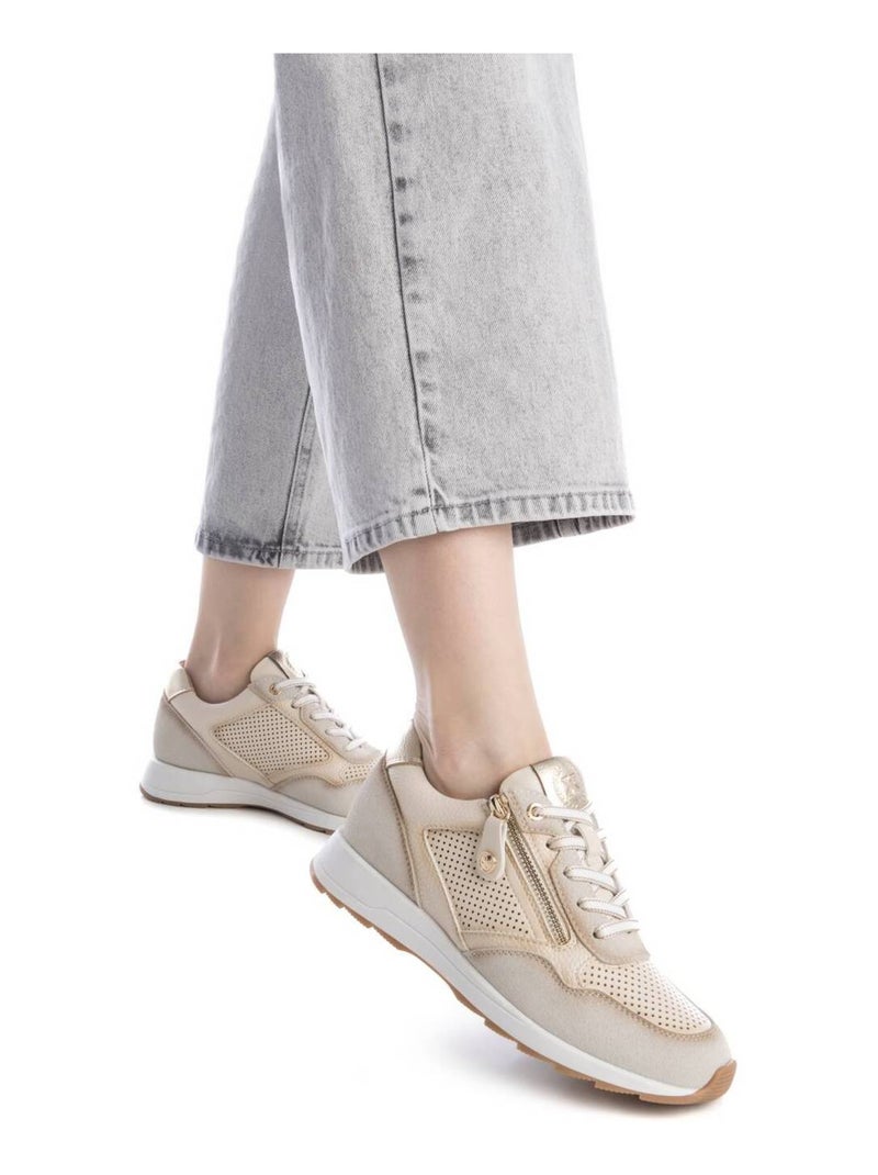 Baskets sport femme à lacets Beige - Kiabi