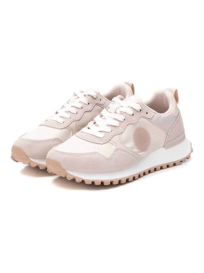 Baskets sport femme à lacets Beige - Kiabi