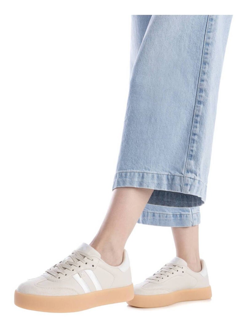 Baskets sport femme à lacets Beige - Kiabi