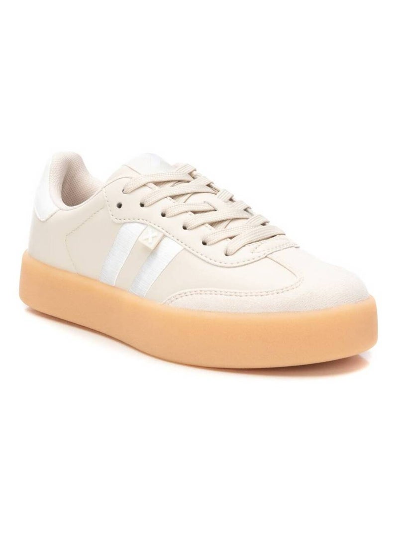 Baskets sport femme à lacets Beige - Kiabi