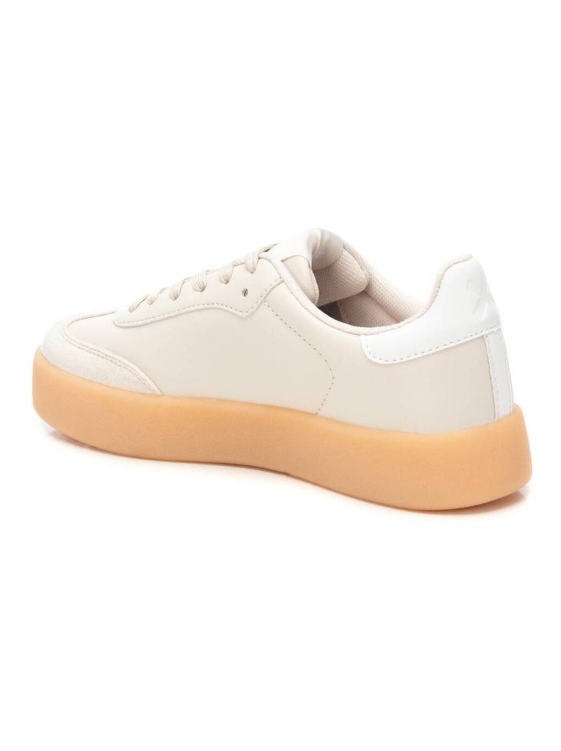 Baskets sport femme à lacets Beige - Kiabi