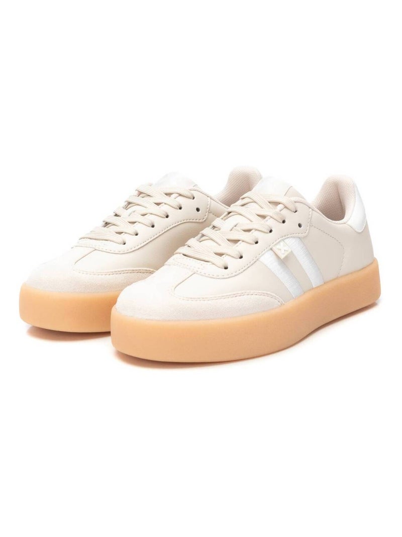 Baskets sport femme à lacets Beige - Kiabi