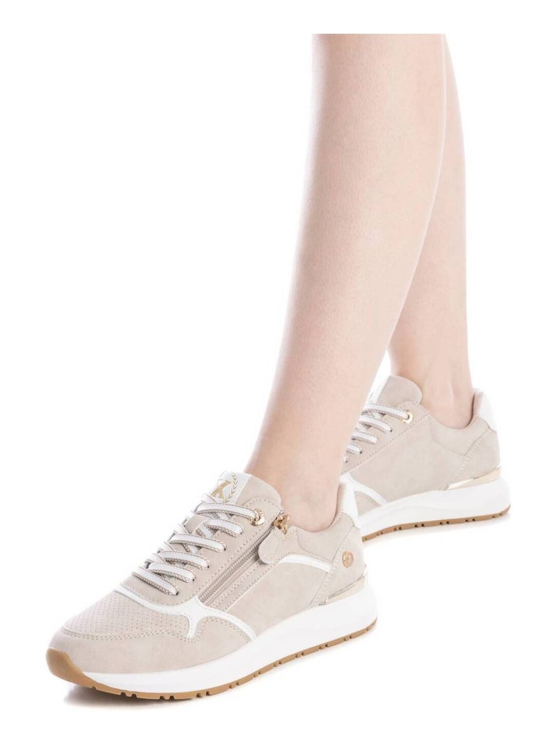 Baskets sport femme à lacets Beige - Kiabi