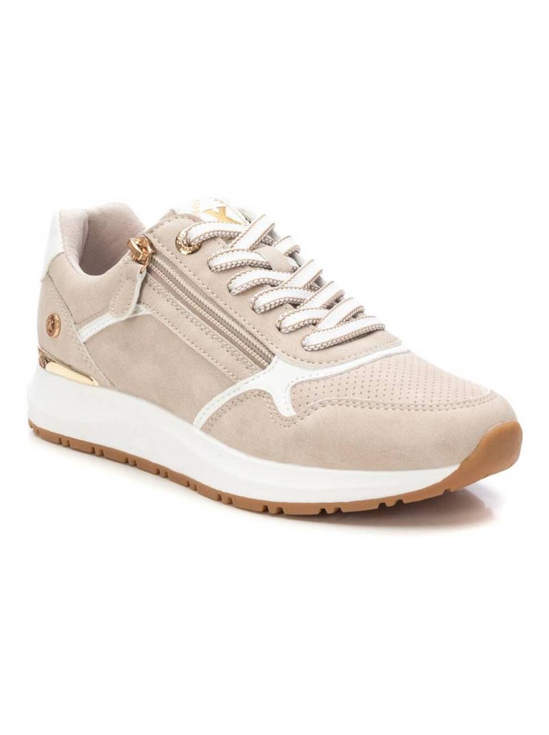 Baskets sport femme à lacets Beige - Kiabi