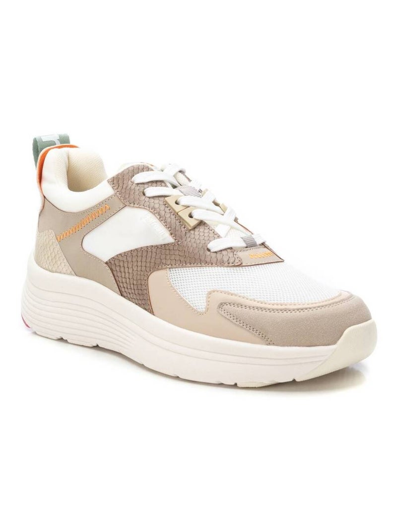 Baskets sport femme à lacets Beige - Kiabi